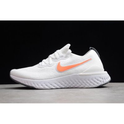 Nike Erkek Epic React Flyknit 2 Beyaz / Turuncu / Kırmızı Koşu Ayakkabısı Türkiye - GHIHX6JN